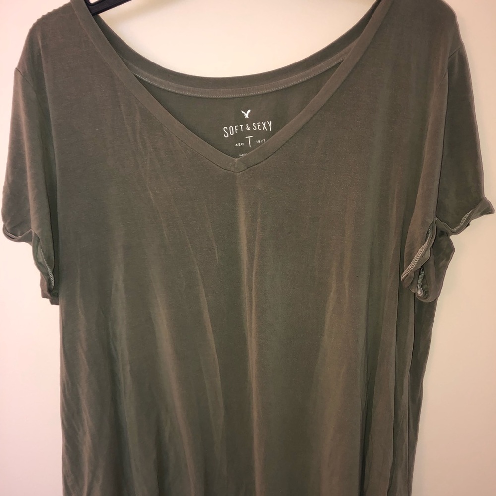 Army green soft and sexy t-shirt